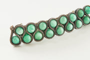 GALENE SERPENT Silver & Apatite Hair Jewellery