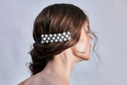 NAZAN Silver & Pearl Hair Jewellery