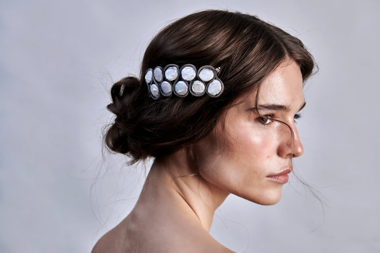 GRACE Silver & Pearl Hair Jewellery