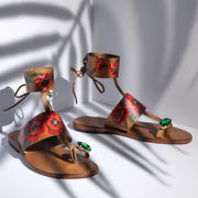 HERA OPIUM HAND-PAINTED SANDAL