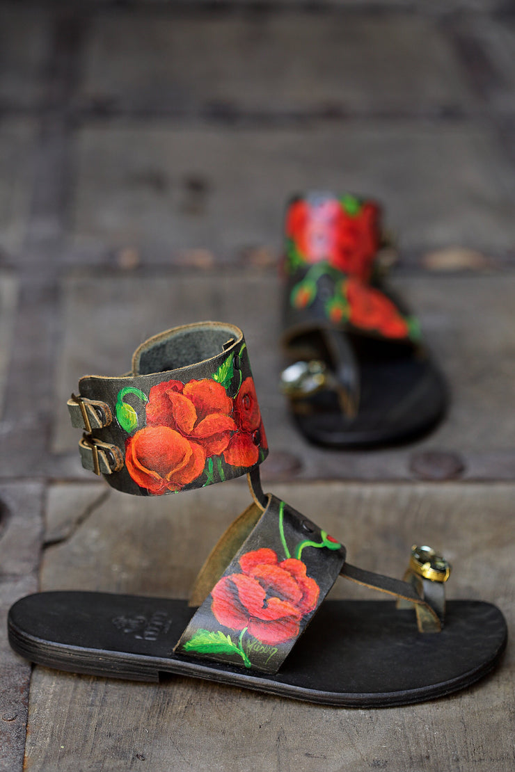 HERA OPIUM HAND-PAINTED SANDAL